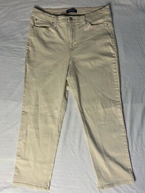 Scotch & Soda Cream Straight-Leg Jeans Women’s Size 14